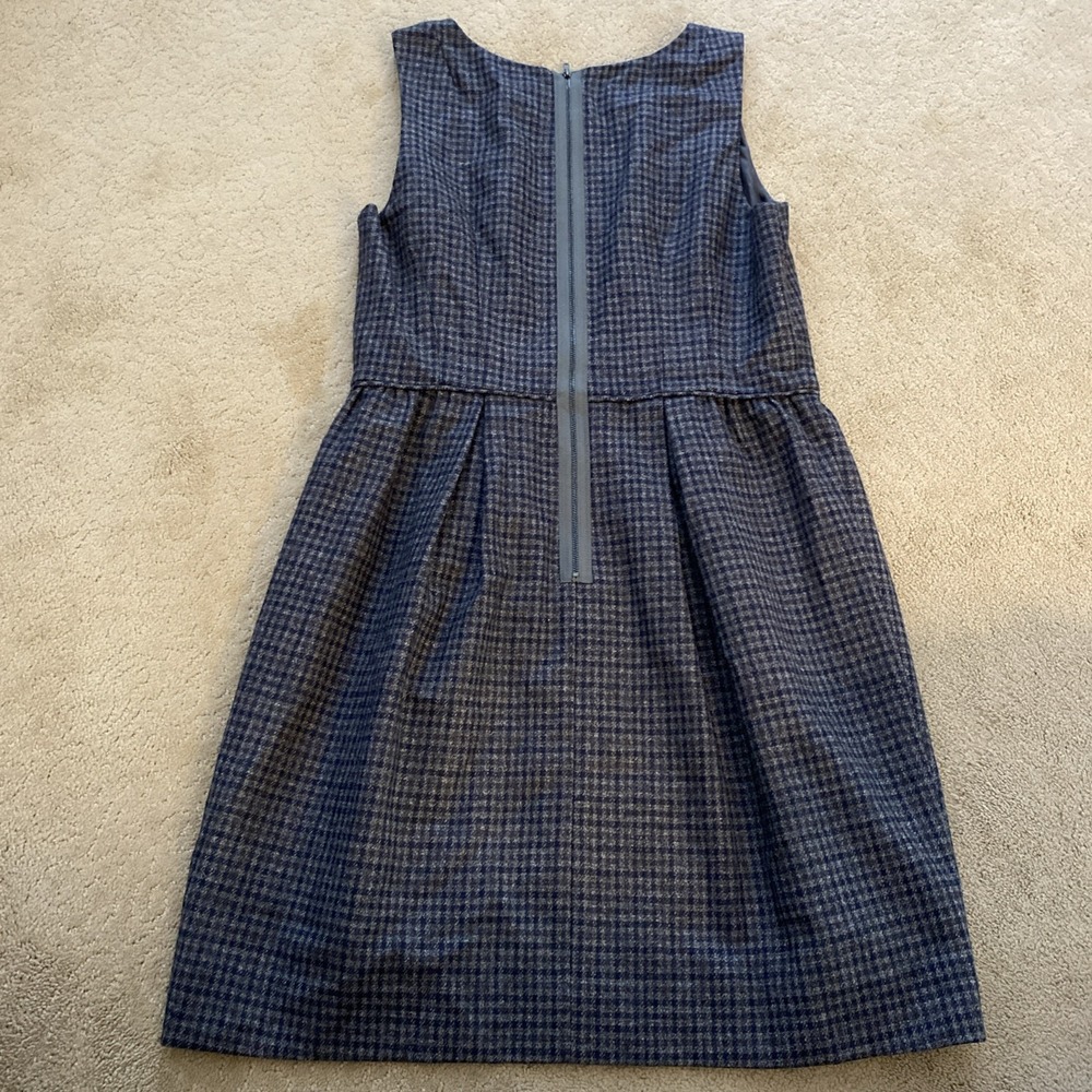 J. CREW 100% WOOL‎ SLEEVELESS PLEATED LINED ROMPER DRESS SIZE 10 - Picture 13 of 16